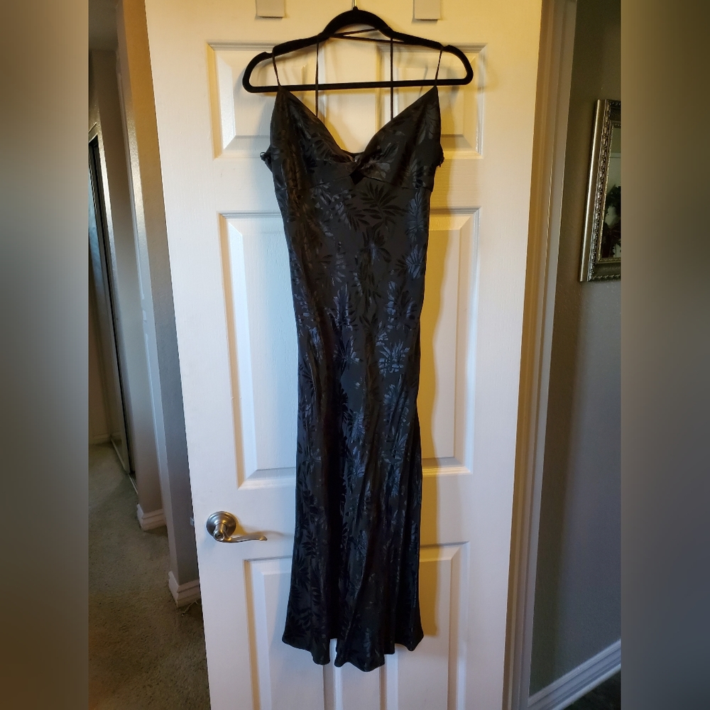 Black printed design dress
